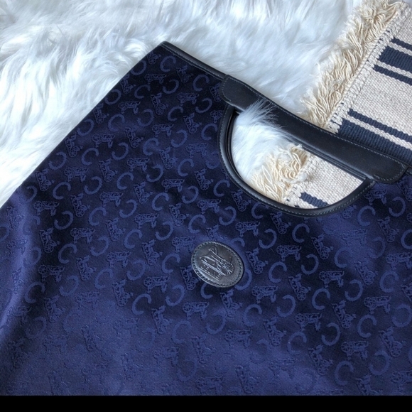 Vtg Celine Noevir Logo Tote Clutch - Picture 7 of 7